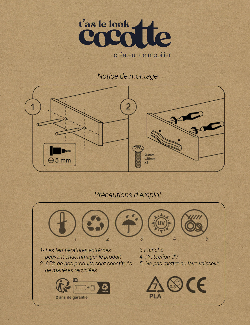 Poignée de meuble "CHURROS"